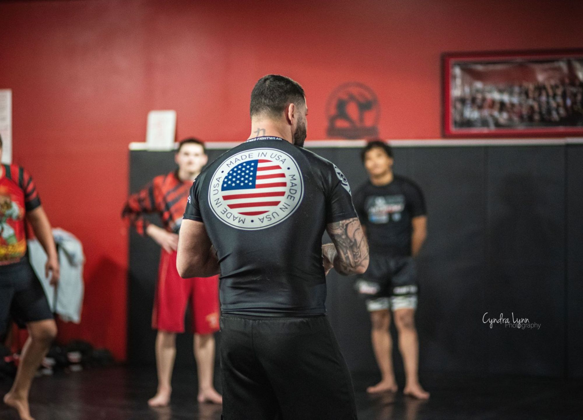 Technical adult martial arts instruction in progress